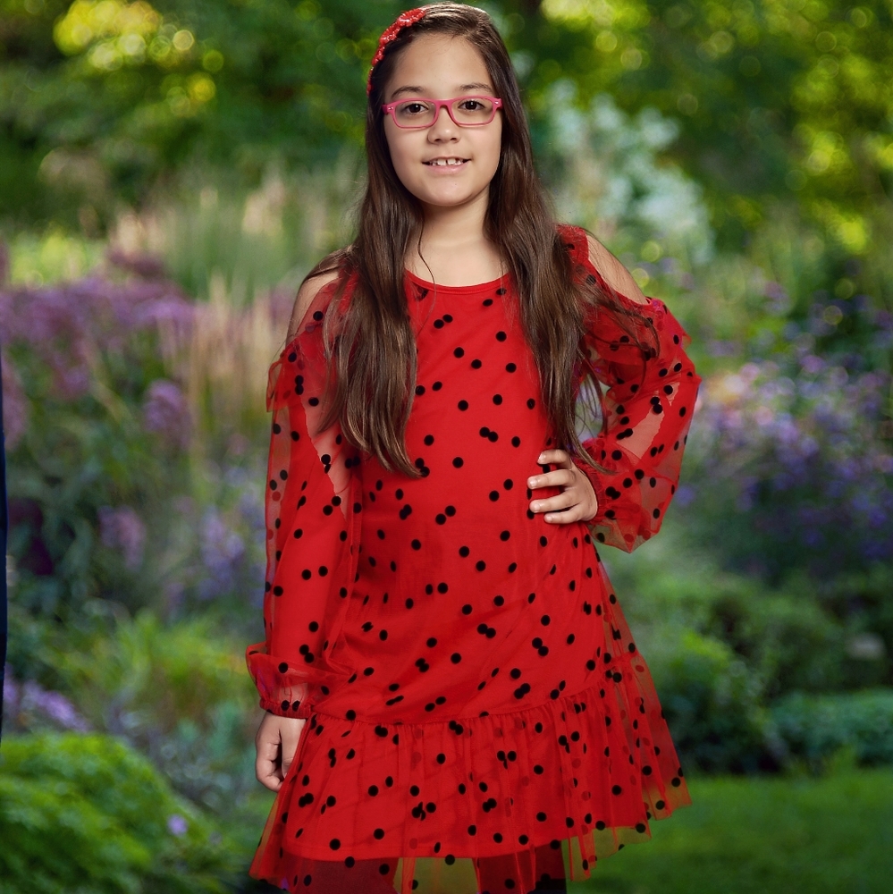 Epic Threads Big Girls Dot-Mesh Party Dress